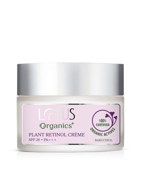 

Lotus Organics Bakuchiol Plant Retinol Creme with SPF20 - 50g, Pink
