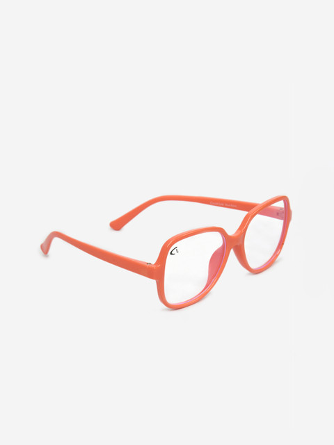 

DukieKooky Unisex Kids Orange Full Rim Rectangle Frames 900274