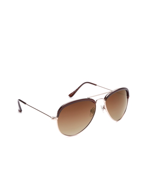 

Daniel Klein Men Polarised Aviator Sunglasses DK3070-COL 4, Brown