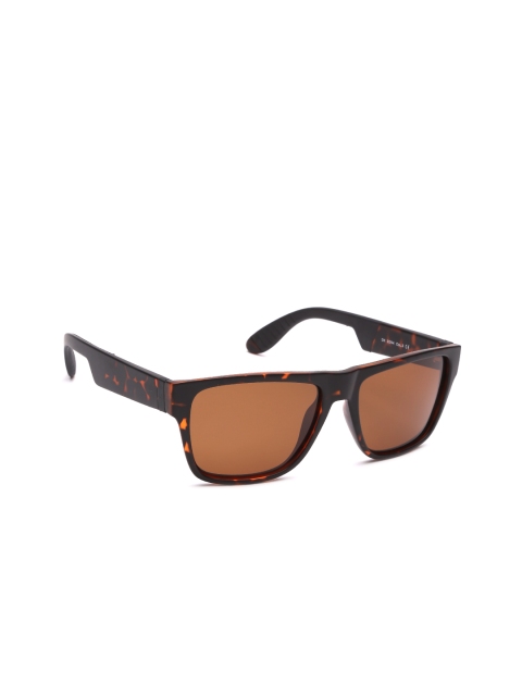 

Daniel Klein Men Polarised Printed Square Sunglasses DK3094-COL 3, Brown
