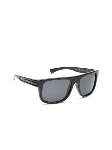 

Daniel Klein Men Polarised Rectangular Sunglasses DK3103-COL 2, Grey