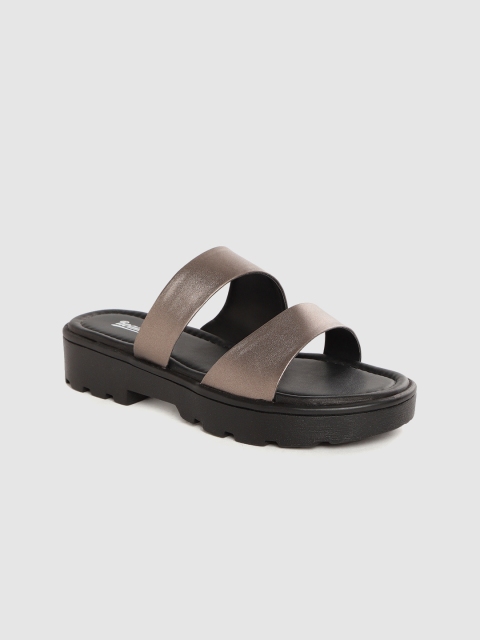 

Roadster Women Copper-Toned Solid Open Toe Flats