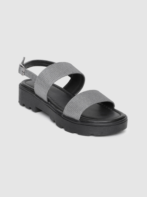 

Roadster Women Grey Open Toe Flats