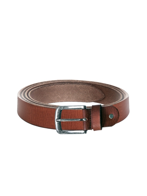 

WildHorn Men Tan Brown Textured Leather Belt