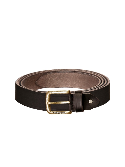 

WildHorn Men Coffee Brown Solid Leather Belt