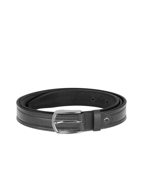 

WildHorn Men Black Solid Leather Belt