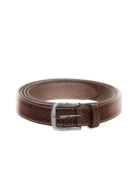 

WildHorn Men Brown Textured Leather Belt
