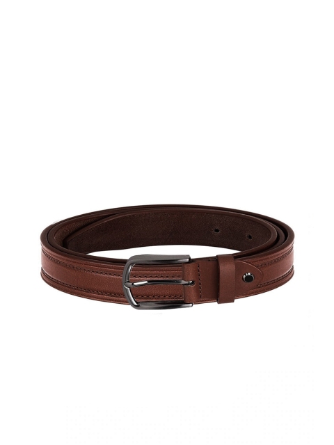 

WildHorn Men Brown Textured Leather Belt