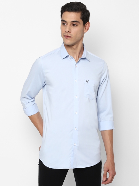 

Allen Solly Men Blue Slim Fit Solid Casual Shirt