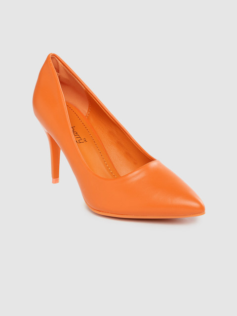 

DressBerry Women Orange Solid Pumps
