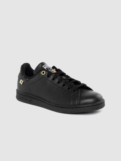 

ADIDAS Originals Women Black Solid Stan Smith Sneakers with Perforated Detail