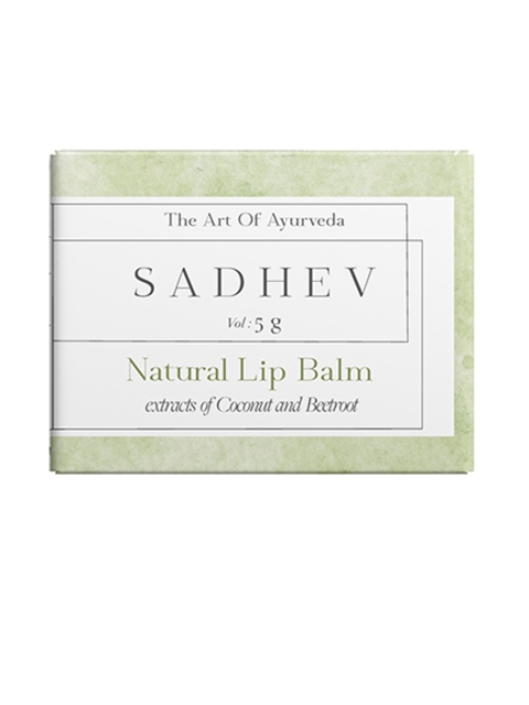 

SADHEV Beetroot & Coconut Natural Lip Balm 5g, Maroon