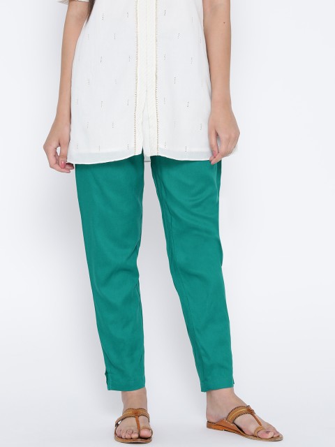 

Shree Women Green Casual Trousers