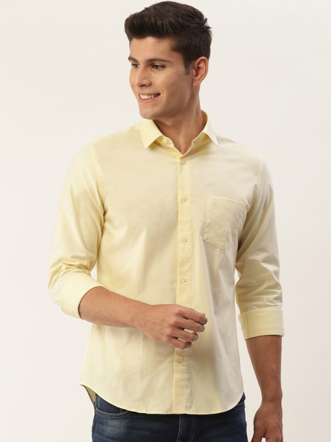 

United Colors of Benetton Men Yellow Oxford Regular Fit Casual Shirt