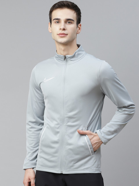 

Nike Men Grey Dri-FIT Academy 21 Solid Soccer Track Jacket
