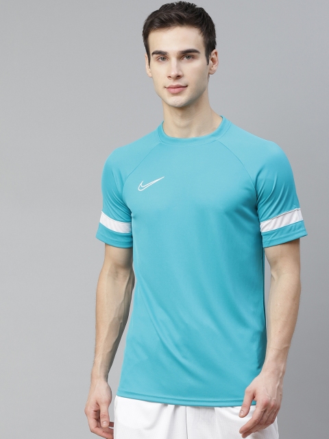 

Nike Men Blue Solid Dri-FIT Academy T-shirt