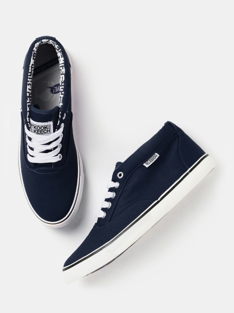 

Kook N Keech Men Navy Canvas Shoes, Navy blue