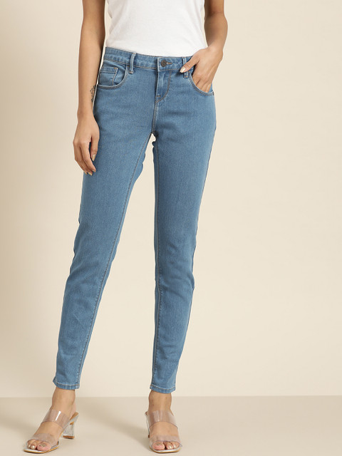 

Moda Rapido Women Blue Skinny Fit Stretchable Jeans
