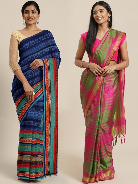 

KALINI Multicolored Printed Saree, Multi