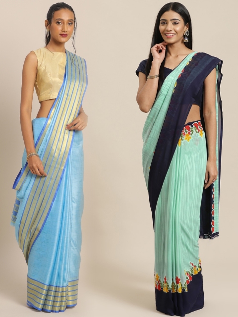 

KALINI Multicoloured Printed Saree, Blue