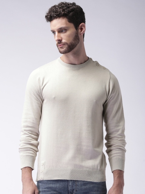 

Moda Rapido Men Beige Solid Sweater