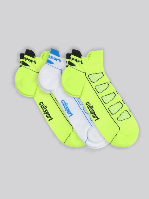 

Cultsport Unisex Pack Of 3 Assorted Ankle-Length Socks