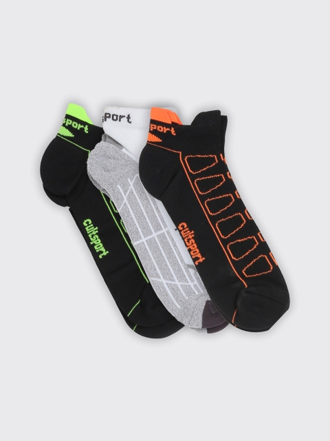 

Cultsport Unisex Pack Of 3 Assorted Ankle-Length Socks