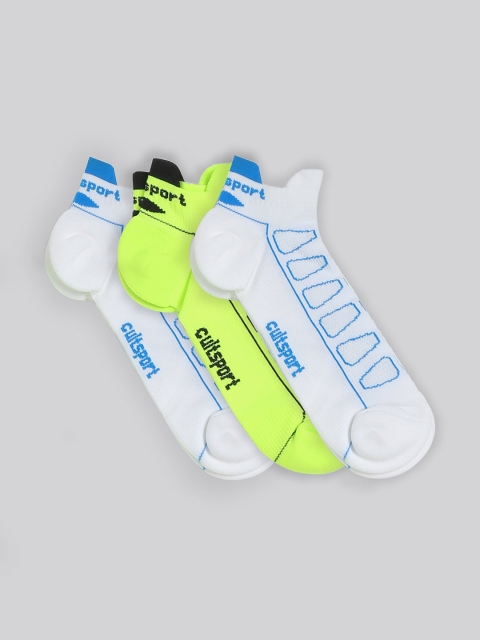 Cultsport Unisex Pack Of 3 Assorted Ankle-Length Socks
