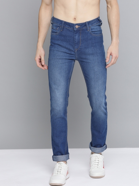 

HERE&NOW Men Blue Solid Skinny Fit Light Fade Jeans