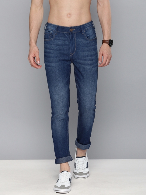 

HERE&NOW Men Blue Skinny Fit Mid-Rise Light Fade Jeans