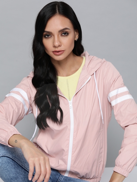 

Harvard Women Pink Solid Tailored Jacket