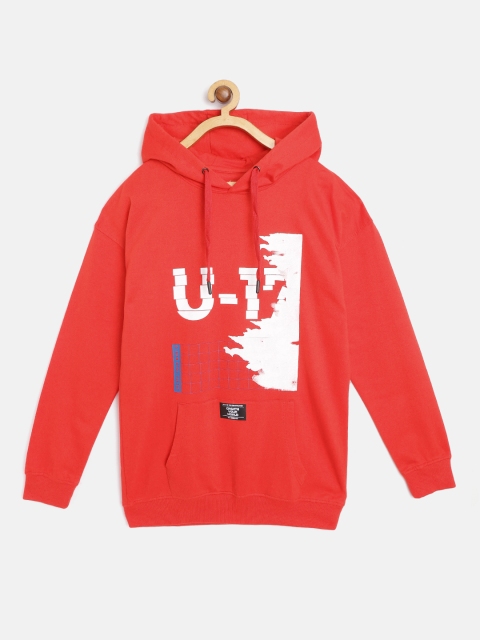 

HRX By Hrithik Roshan U-17 Lifestyle Boys high Risk Red Rapid-Dry Solid Sweatshirt
