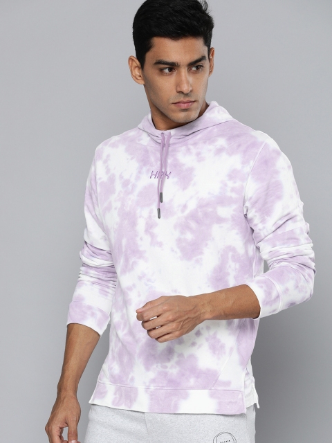 

HRX By Hrithik Roshan Lifestyle Men Purple & White Bio-Wash Sweatshirts