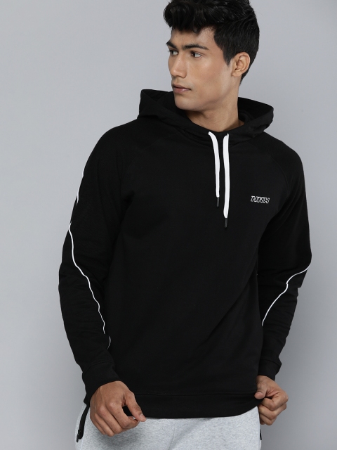 

HRX By Hrithik Roshan Lifestyle Men Jet Black Bio-Wash Solid Sweatshirts