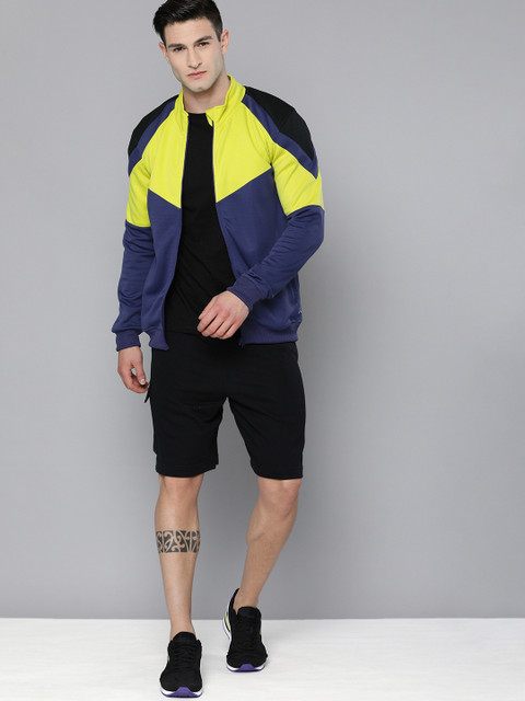 

HRX By Hrithik Roshan Basketball Men Mulberry purple Rapid-Dry Colourblock Jackets