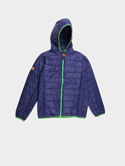 

U.S. Polo Assn. Kids Boys Navy Hooded Puffer Jacket, Navy blue