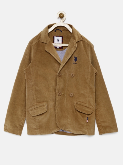 

U.S. Polo Assn. Kids Boys Brown Corduroy Jacket