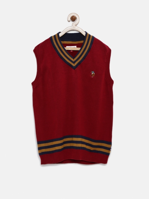 

U.S. Polo Assn. Kids Boys Red Sleeveless Sweater