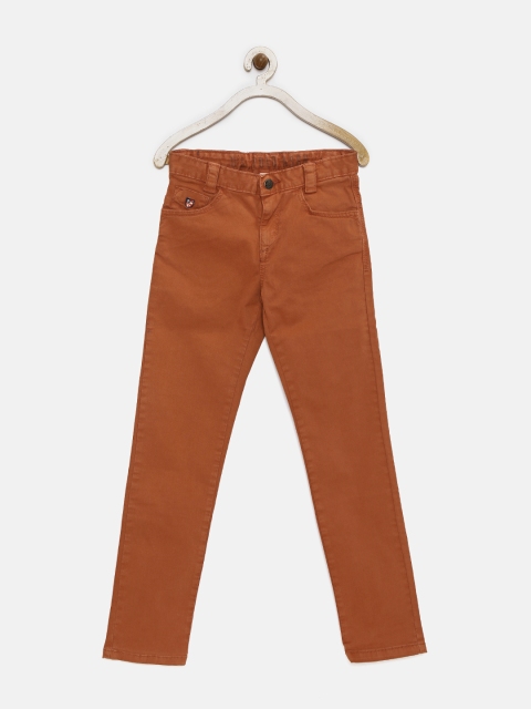 

U.S. Polo Assn. Kids Boys Rust Orange Slim Fit Trousers