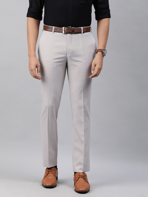 

Raymond Men Beige Slim Fit Formal Trousers