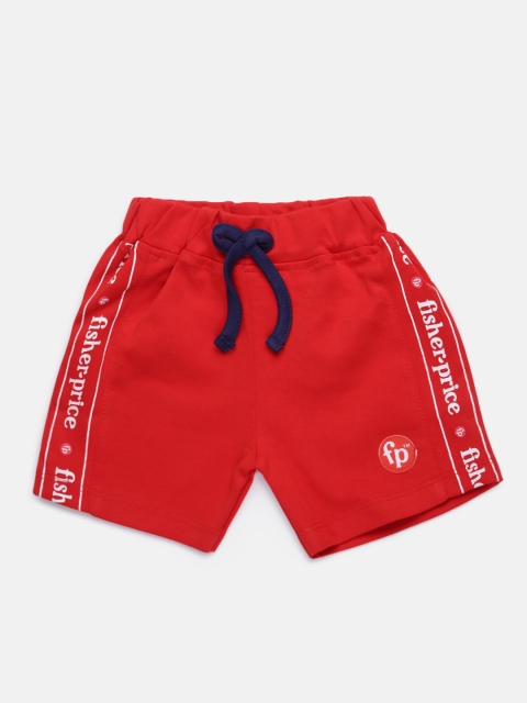 

Fisher Price X Moms Love Boys Red Solid Pure Cotton Shorts