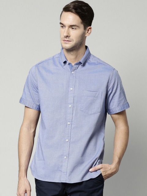 

Blue Harbour by Marks & Spencer Blue Tailored Fit Casual Shirt