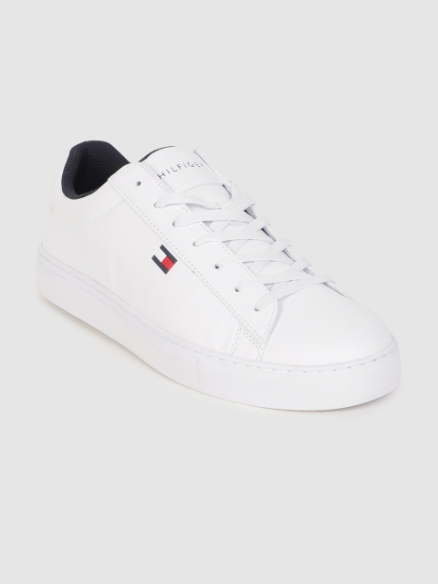 

Tommy Hilfiger Men White Solid Sneakers