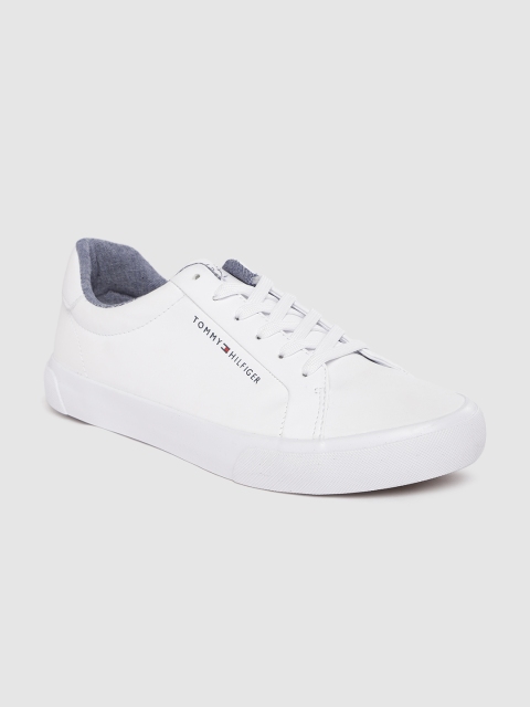 

Tommy Hilfiger Men White Solid Sneakers