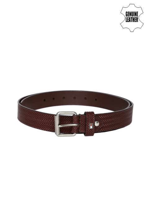 

Tommy Hilfiger Men Brown Genuine Leather Textured Belt
