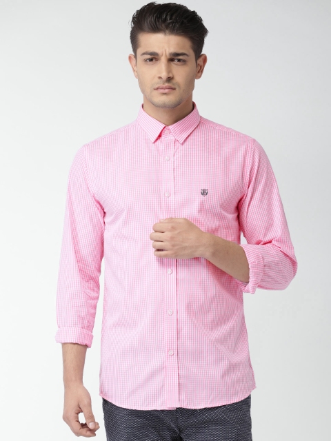 

SELECTED Pink Checked Slim Fit Casual Shirt
