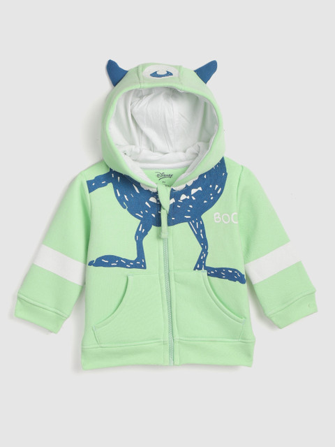 

YK Disney Infant Boys Green & Blue Conversational Print Hooded Sweatshirt