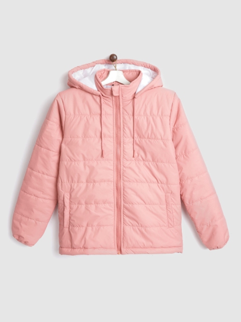 

YK Girls Pink Hooded Padded Jacket