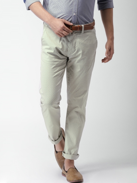 

SELECTED Grey Printed Casual Trousers
