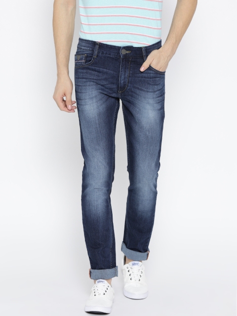 

John Players Blue Skinny Fit Low-Rise Jeans